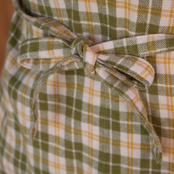 John Galt 100% Cotton Plaid Flannel 90's Style Mini Dress - Picture 15 of 17